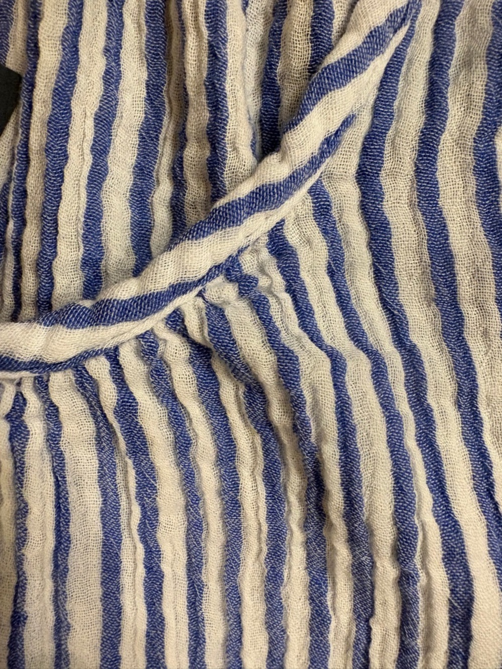 Universal Thread Blue & White Striped Tiered Tank Mini Dress - Picture 3 of 5